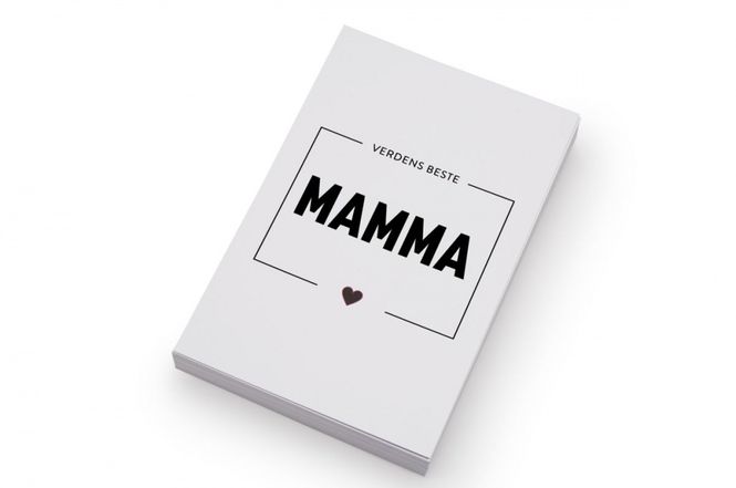 Hovedbilde Kort - Verdens beste mamma (hvitt)