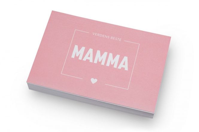 Hovedbilde Kort - Verdens beste mamma (rosa)