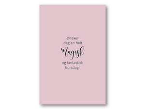 Hovedbilde Kort - Magisk bursdag