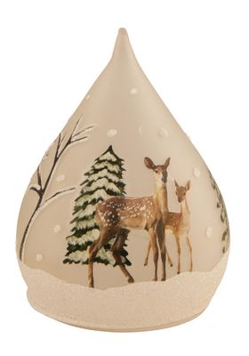Lyslykt m/LED dråpe - Dådyr (L)