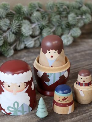 Vintage Julenissens familie